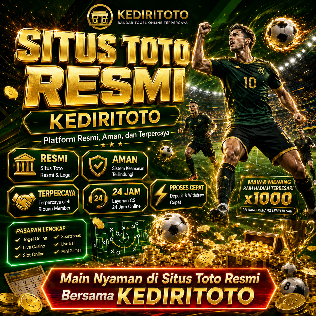 Banner promosi KEDIRITOTO situs toto dan slot gacor